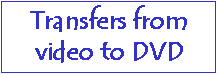 Transfer video recordings from fragile and awkward tapes to the more robust and convenient formats of DVD and Video CD.